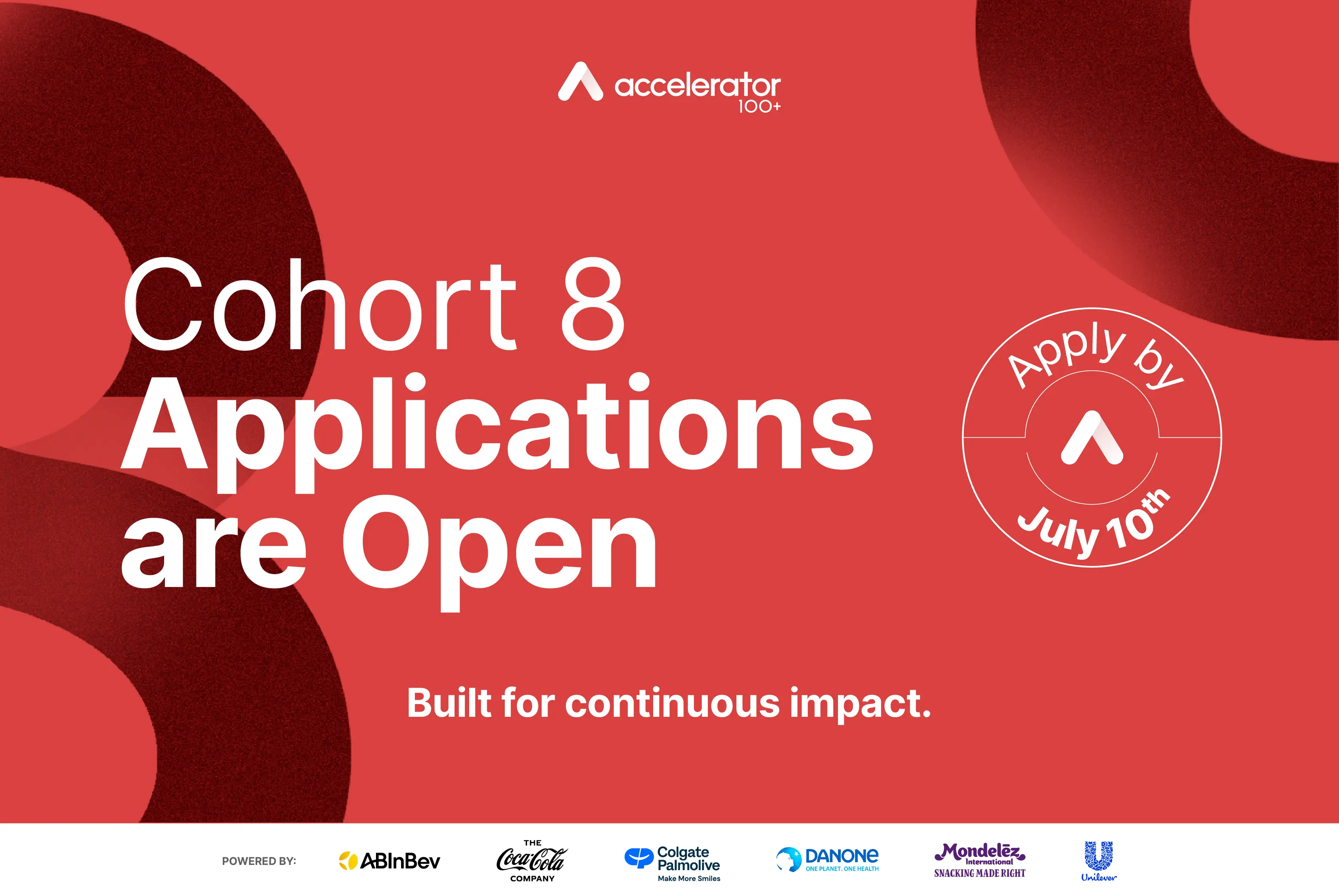 100+ Accelerator Cohort 8 (Funding: Up to USD 100,000 Pilot Funding)